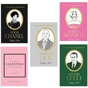 Set of 4  Coffee Table Small Fashion Books NWT